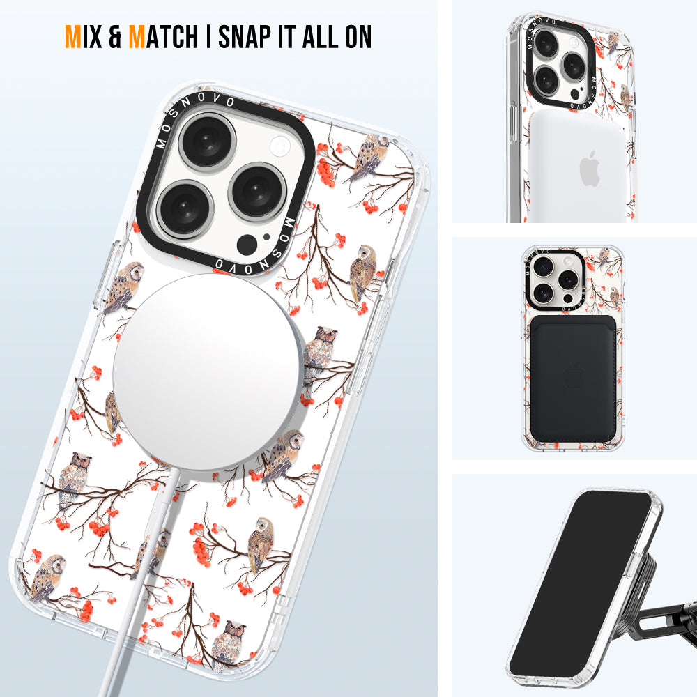 Owl Phone Case - iPhone 15 Pro Case - MOSNOVO