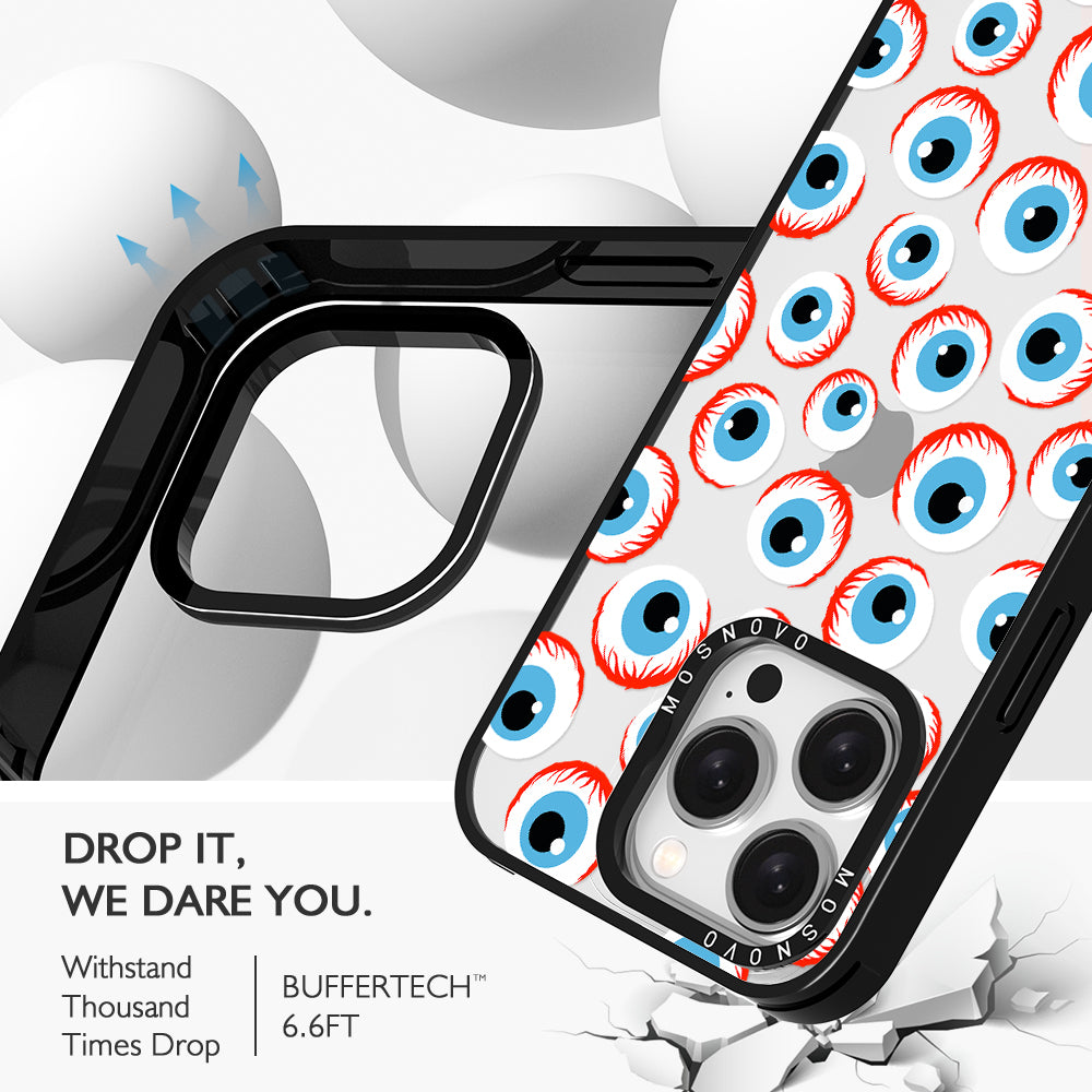 Scary Eyeball Phone Case - iPhone 15 Pro Case - MOSNOVO