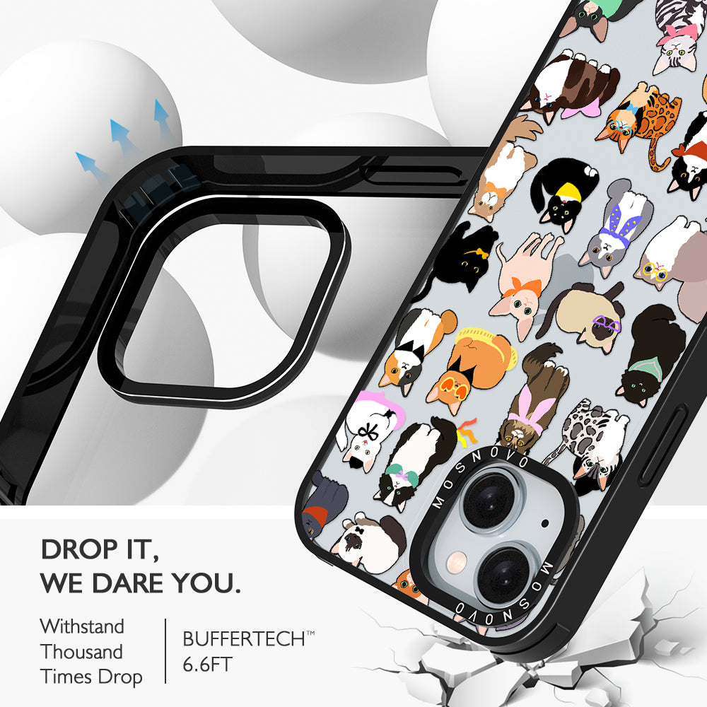 Cute Cat Phone Case - iPhone 15 Plus Case - MOSNOVO