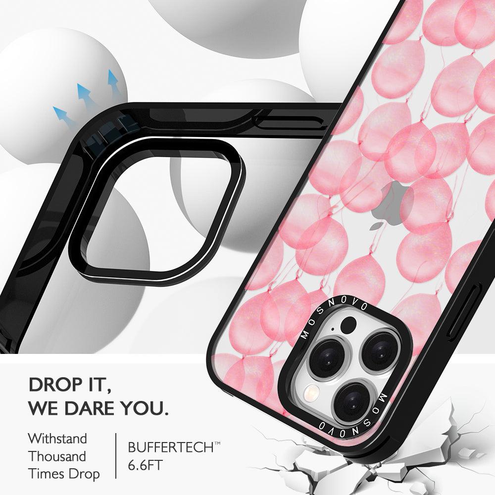 Pink Ballons Phone Case - iPhone 15 Pro Max Case - MOSNOVO