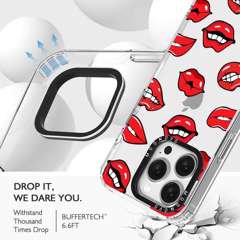 Hot Lips Phone Case - iPhone 15 Pro Case - MOSNOVO