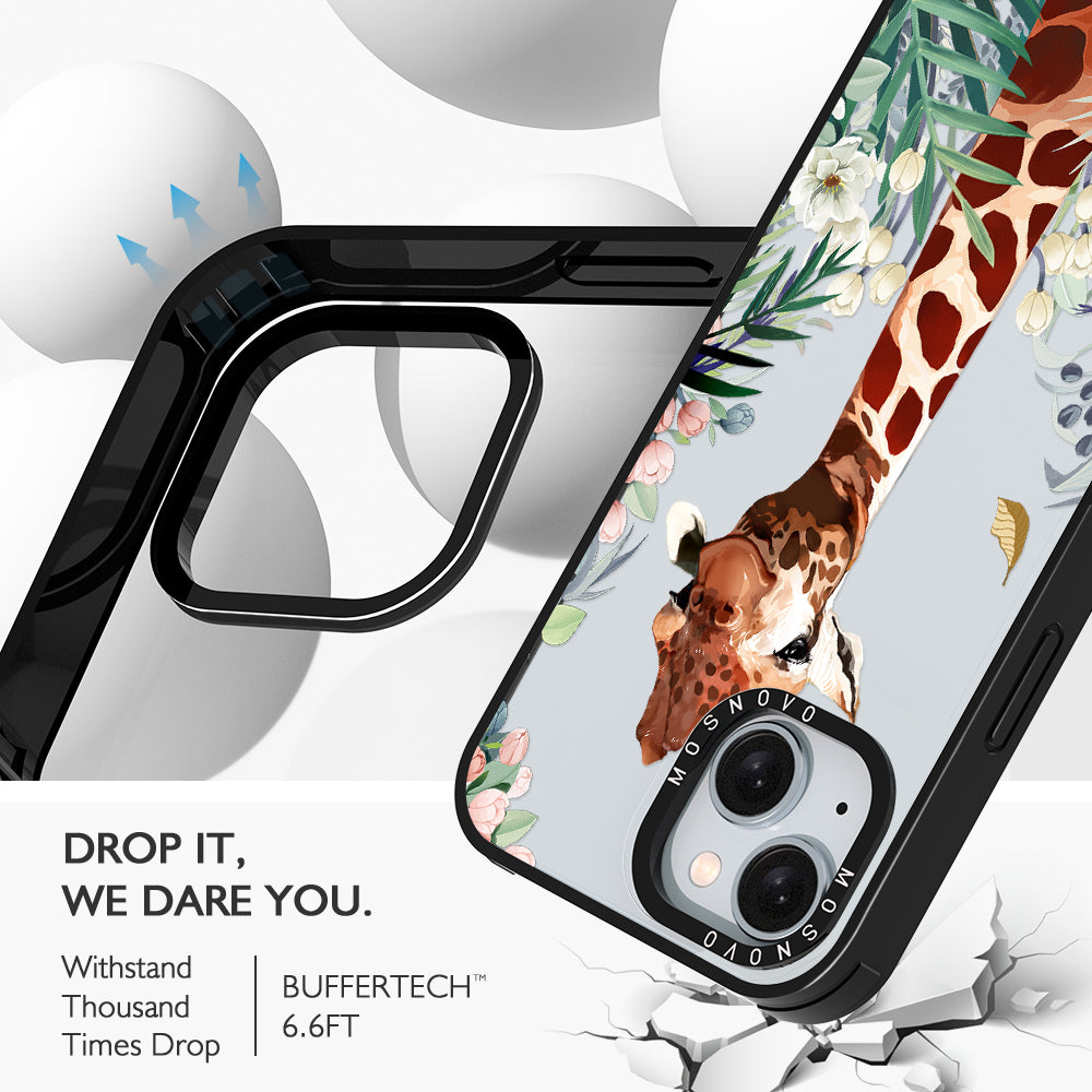 Giraffe In The Garden Phone Case - iPhone 15 Plus Case - MOSNOVO