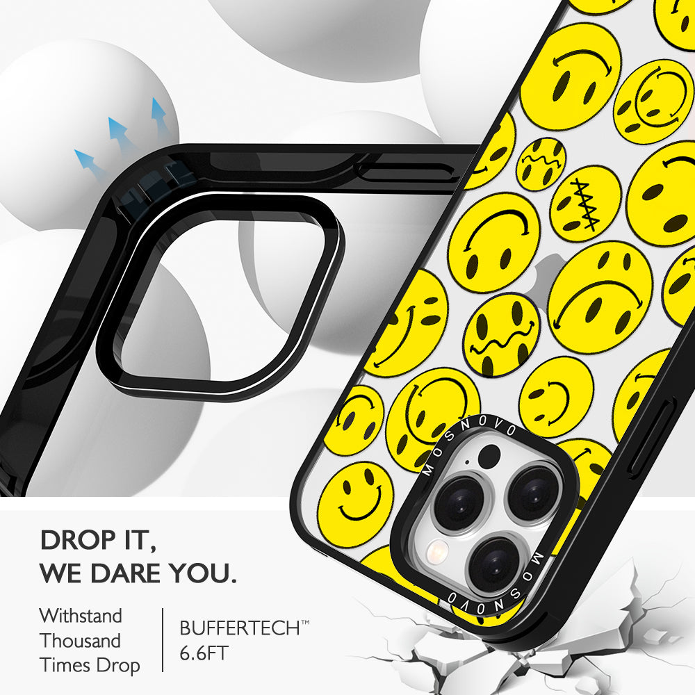 Smiley Face Phone Case - iPhone 15 Pro Max Case - MOSNOVO