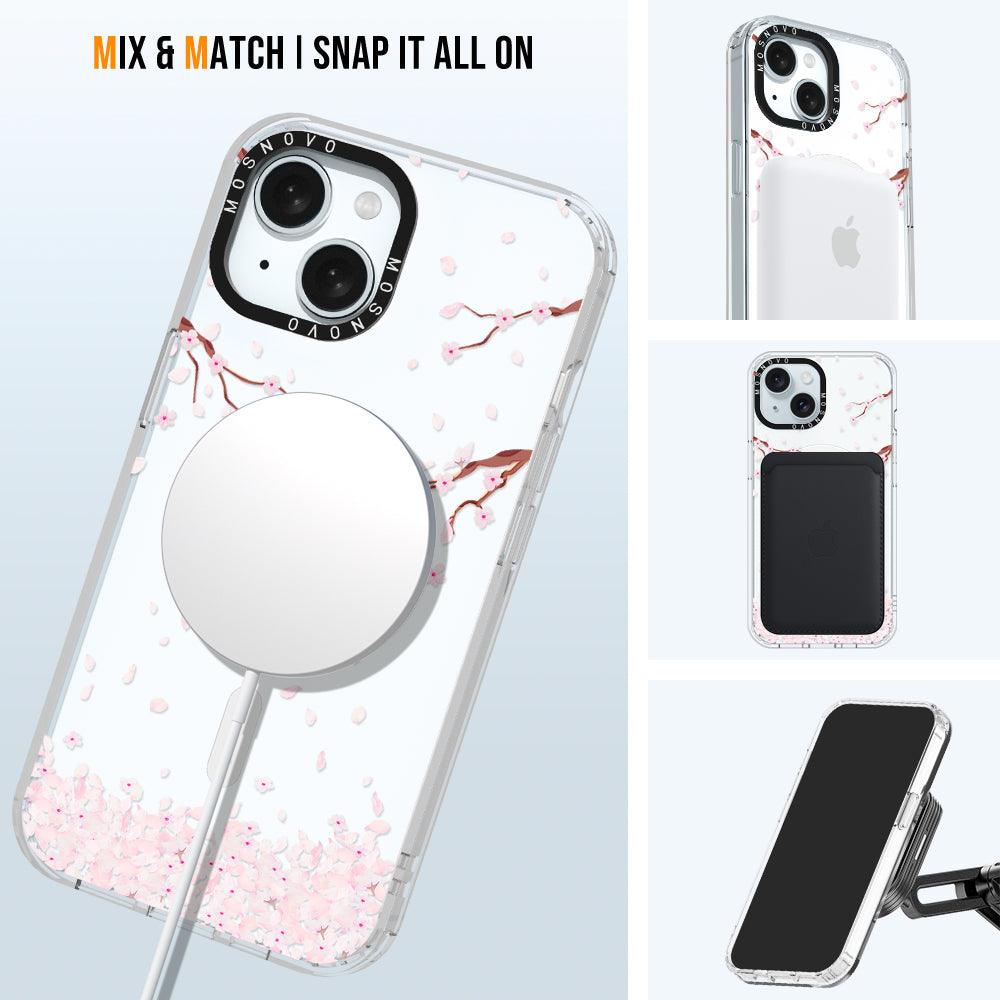 Sakura Phone Case - iPhone 15 Plus Case - MOSNOVO