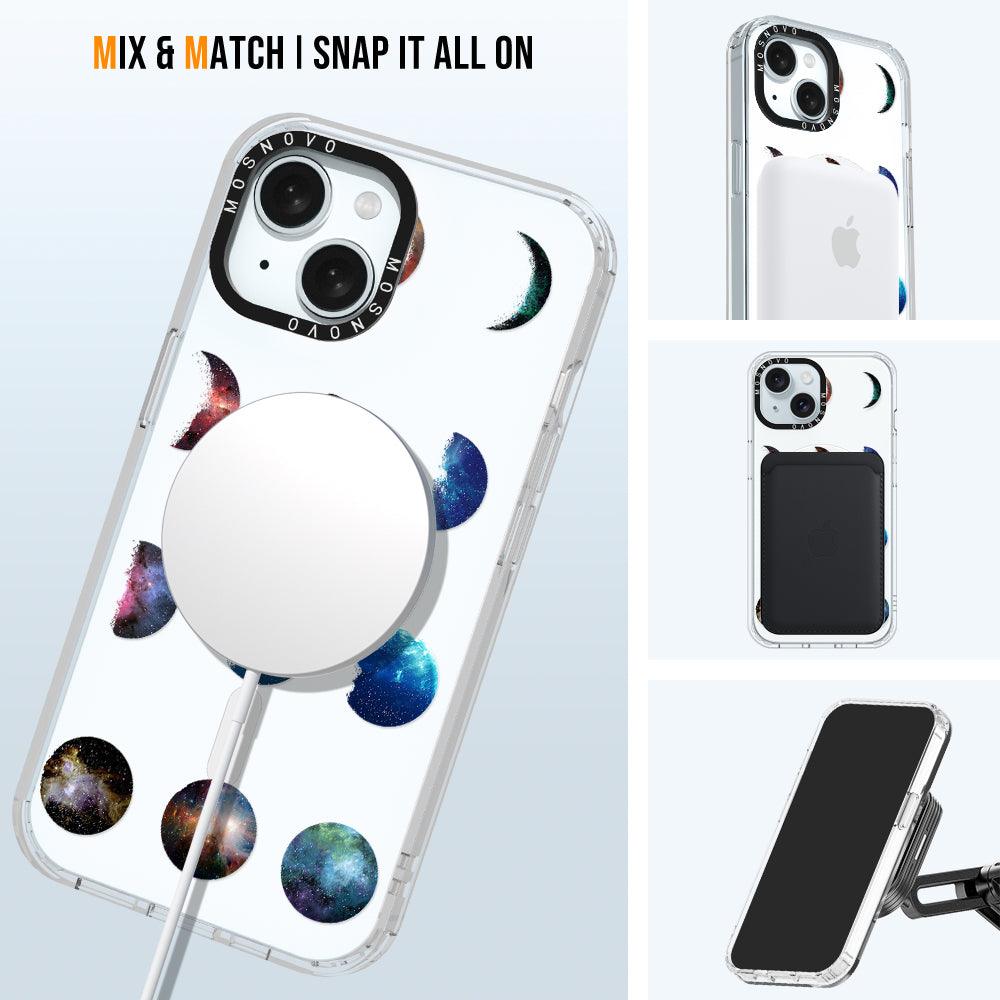 Moon Phase Phone Case - iPhone 15 Plus Case - MOSNOVO