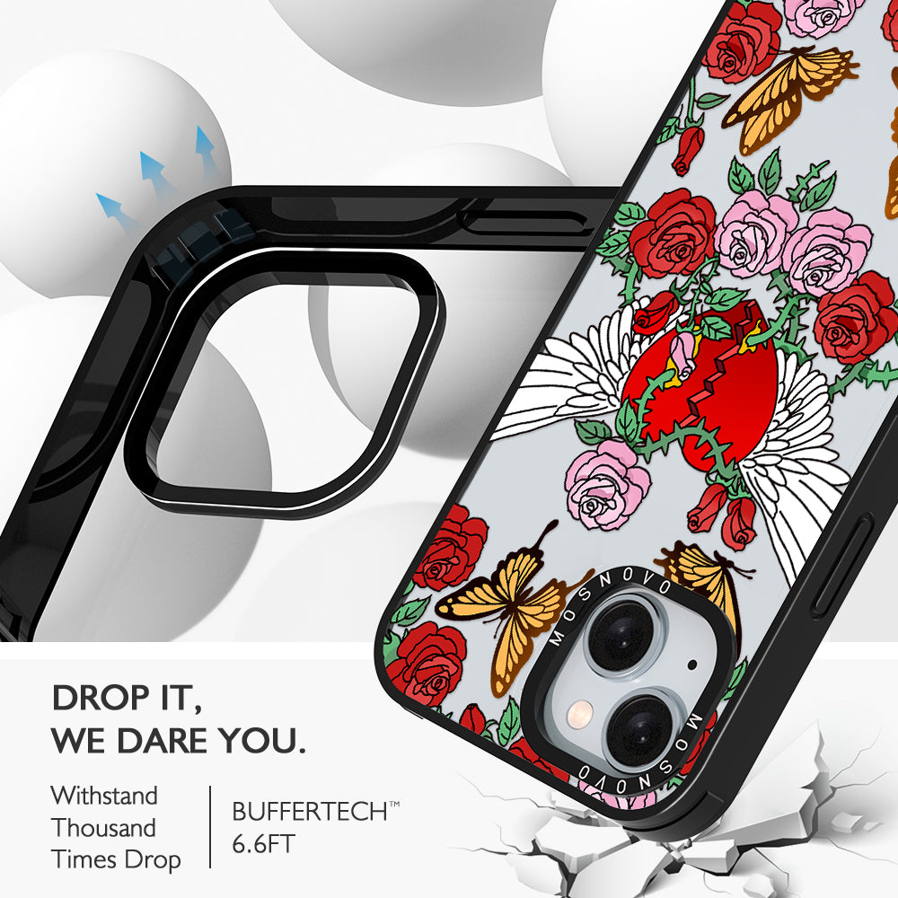 Wing Heart Phone Case - iPhone 15 Case - MOSNOVO