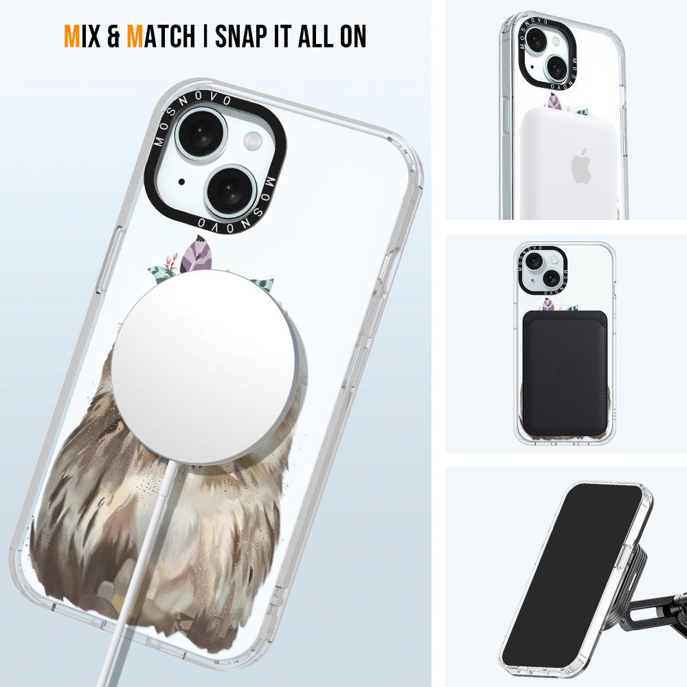 Cute Owl Phone Case - iPhone 15 Case - MOSNOVO