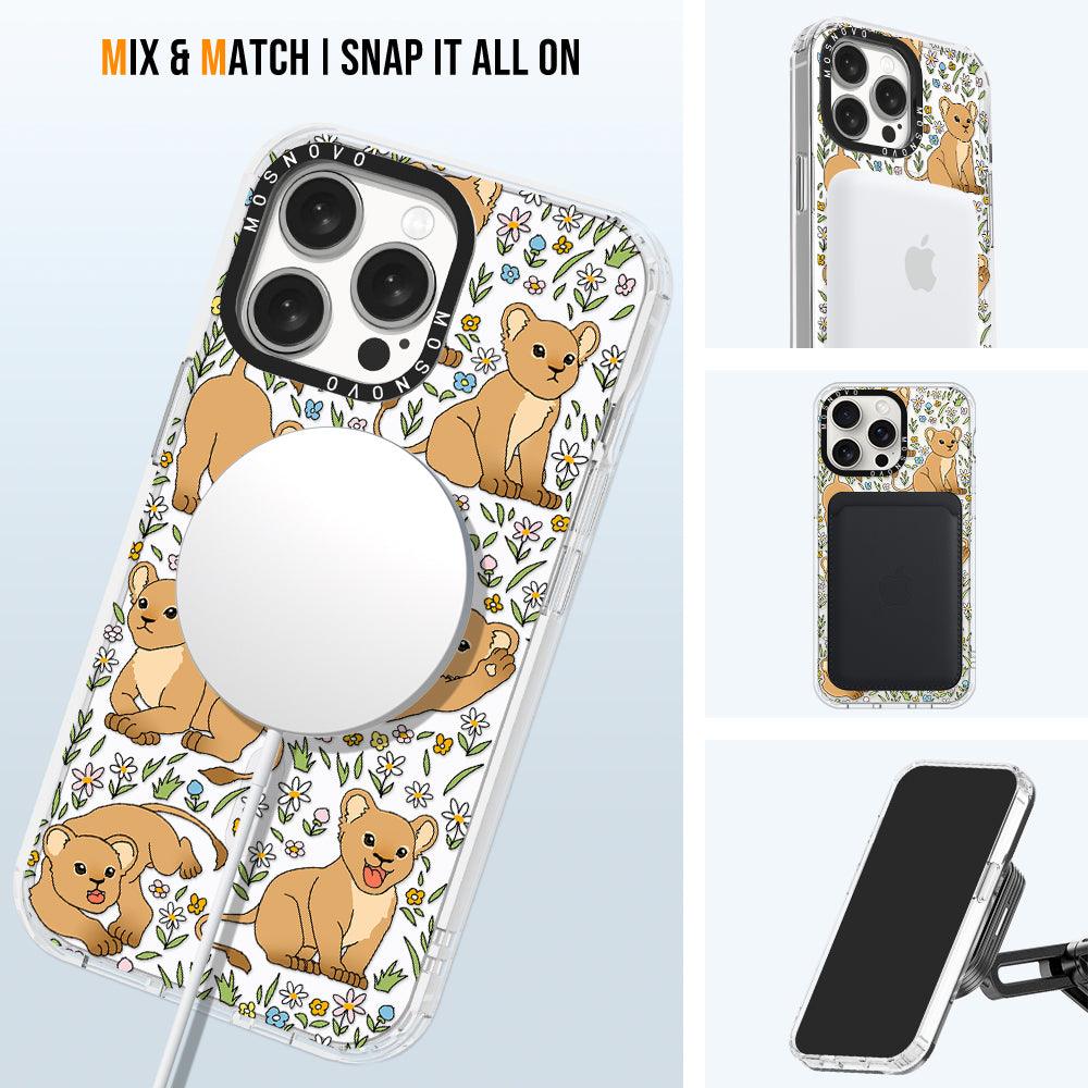 Cute Lion Phone Case - iPhone 15 Pro Max Case - MOSNOVO