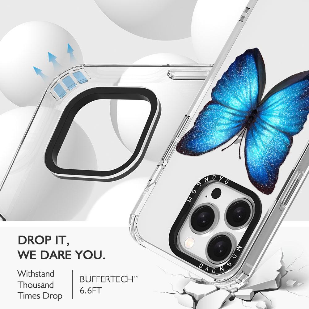 Shimmering Butterfly Phone Case - iPhone 15 Pro Case - MOSNOVO