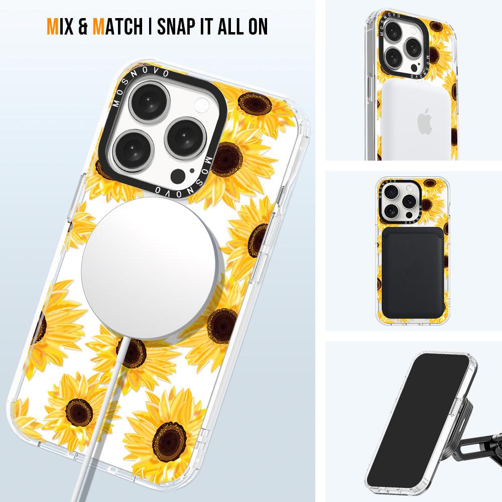 Sunflowers Phone Case - iPhone 15 Pro Case - MOSNOVO