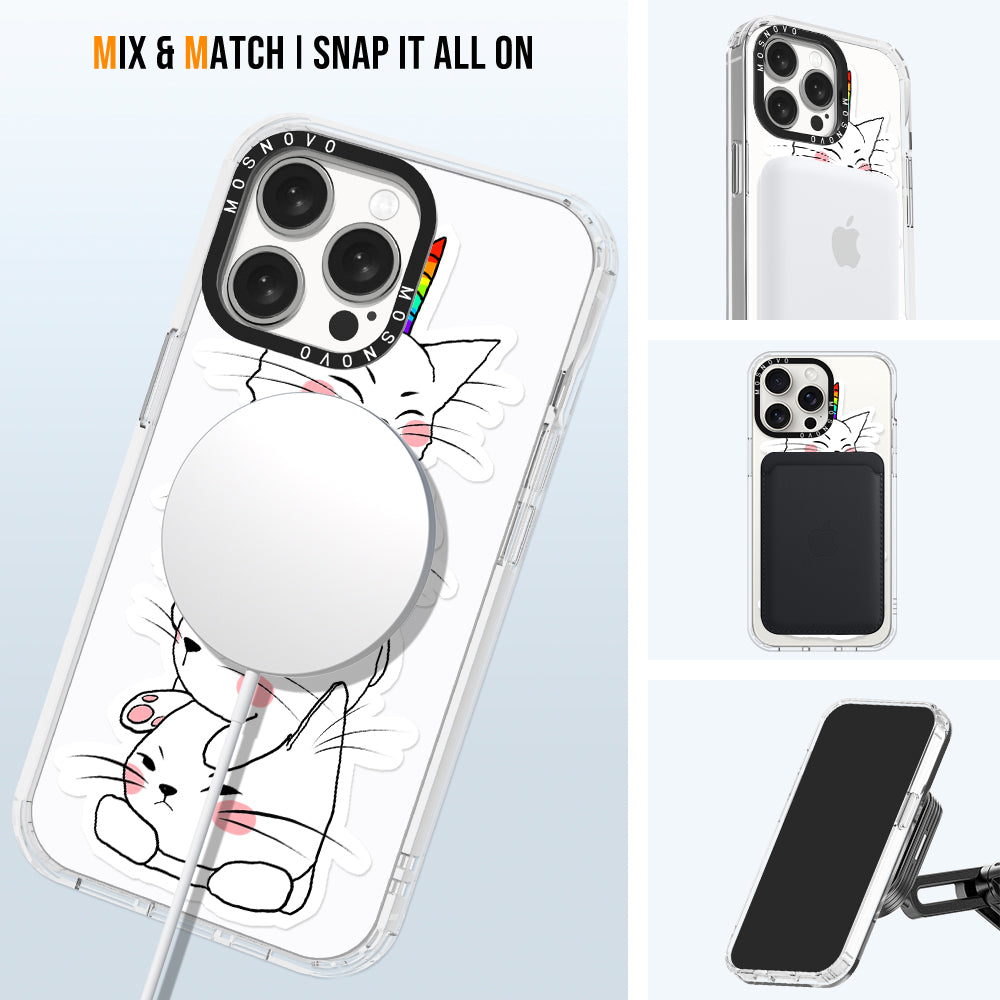 Squishcat Phone Case - iPhone 15 Pro Max Case - MOSNOVO