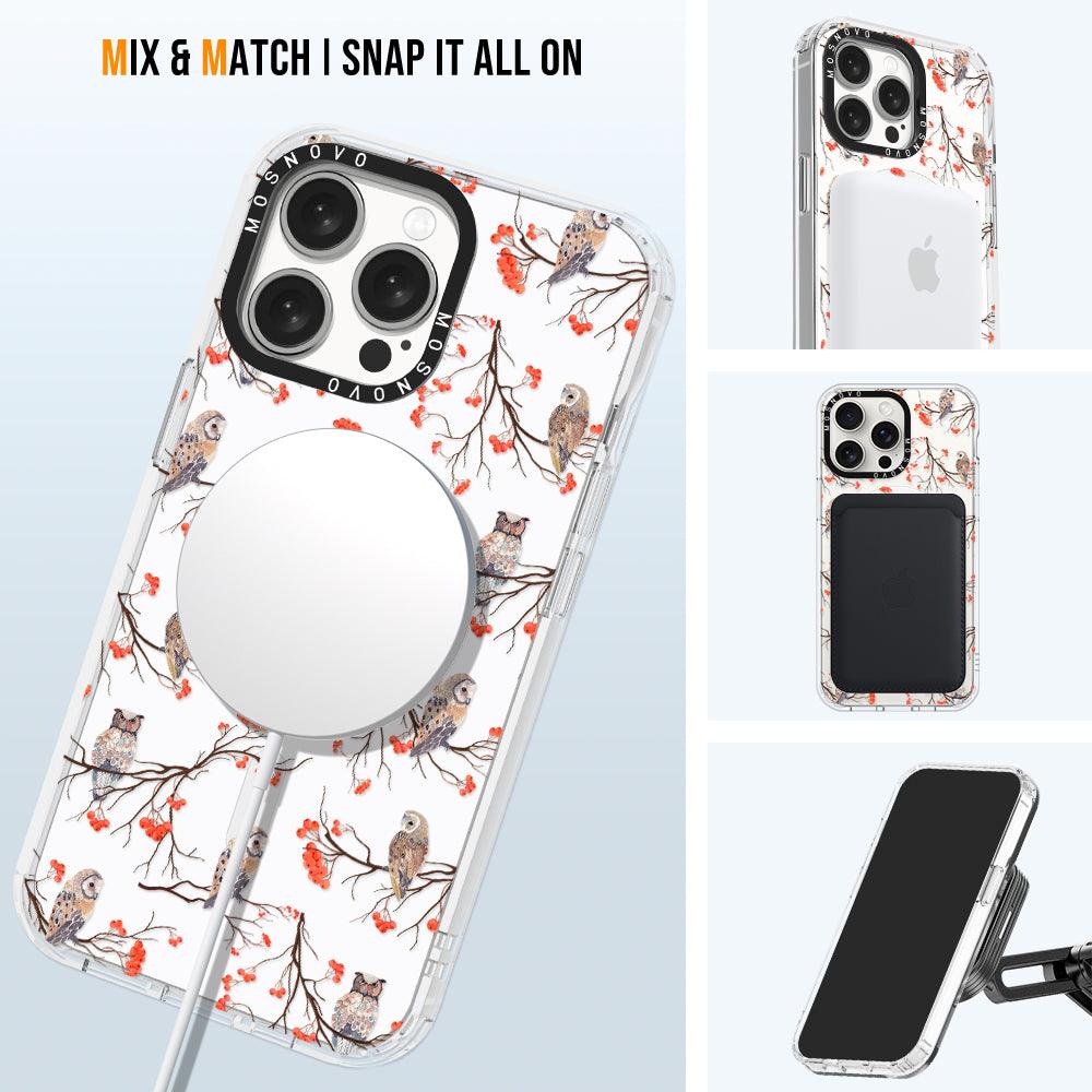 Owl Phone Case - iPhone 15 Pro Max Case - MOSNOVO