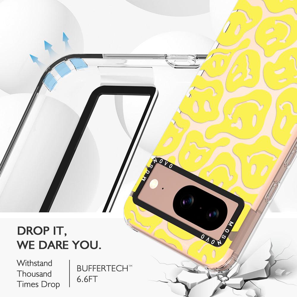 Melted Yellow Smiles Face Phone Case - Google Pixel 8 Case - MOSNOVO