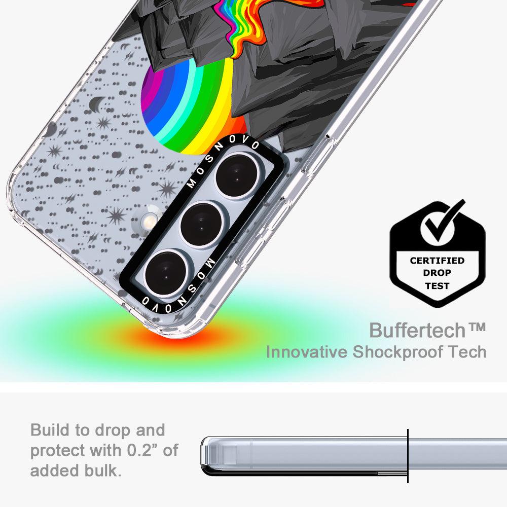 Rainbow Volcano Phone Case - Samsung Galaxy S24 Case - MOSNOVO