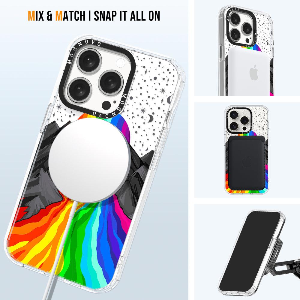 Rainbow Landscape Phone Case - iPhone 15 Pro Case - MOSNOVO