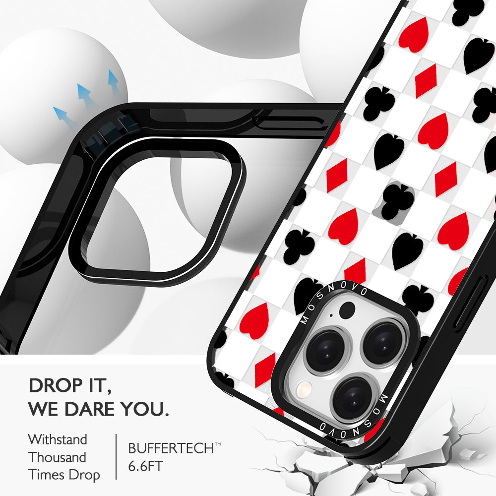 Checker Poker Phone Case - iPhone 15 Pro Case - MOSNOVO