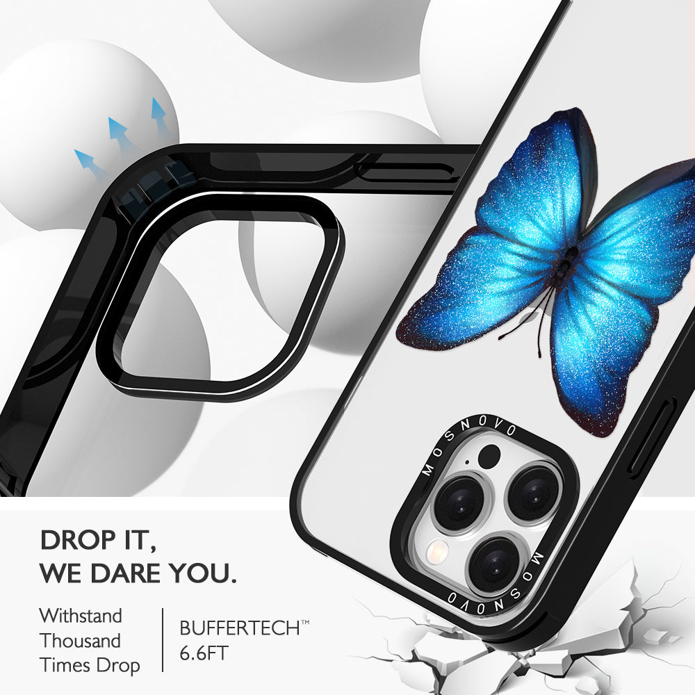 Shimmering Butterfly Phone Case - iPhone 15 Pro Max Case - MOSNOVO