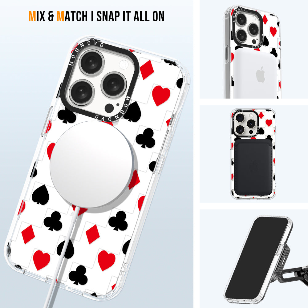 Checker Poker Phone Case - iPhone 15 Pro Case - MOSNOVO