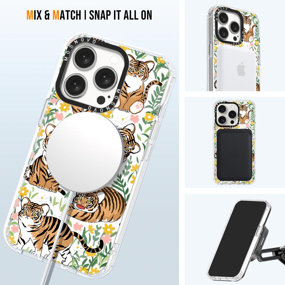 Cute Tiger Phone Case - iPhone 15 Pro Case - MOSNOVO