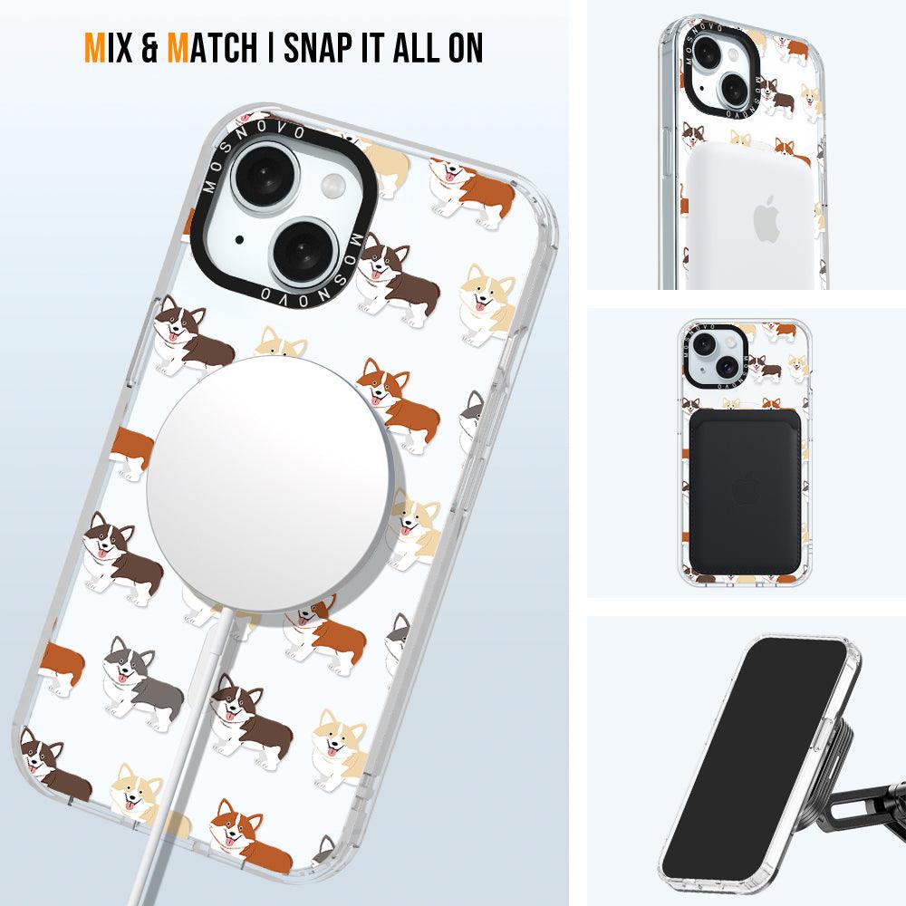 Cute Corgi Phone Case - iPhone 15 Case - MOSNOVO