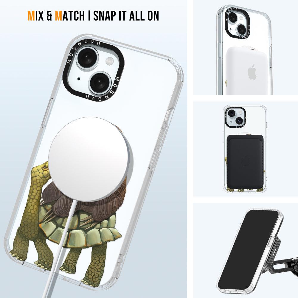 Sloth Turtle Phone Case - iPhone 15 Case - MOSNOVO