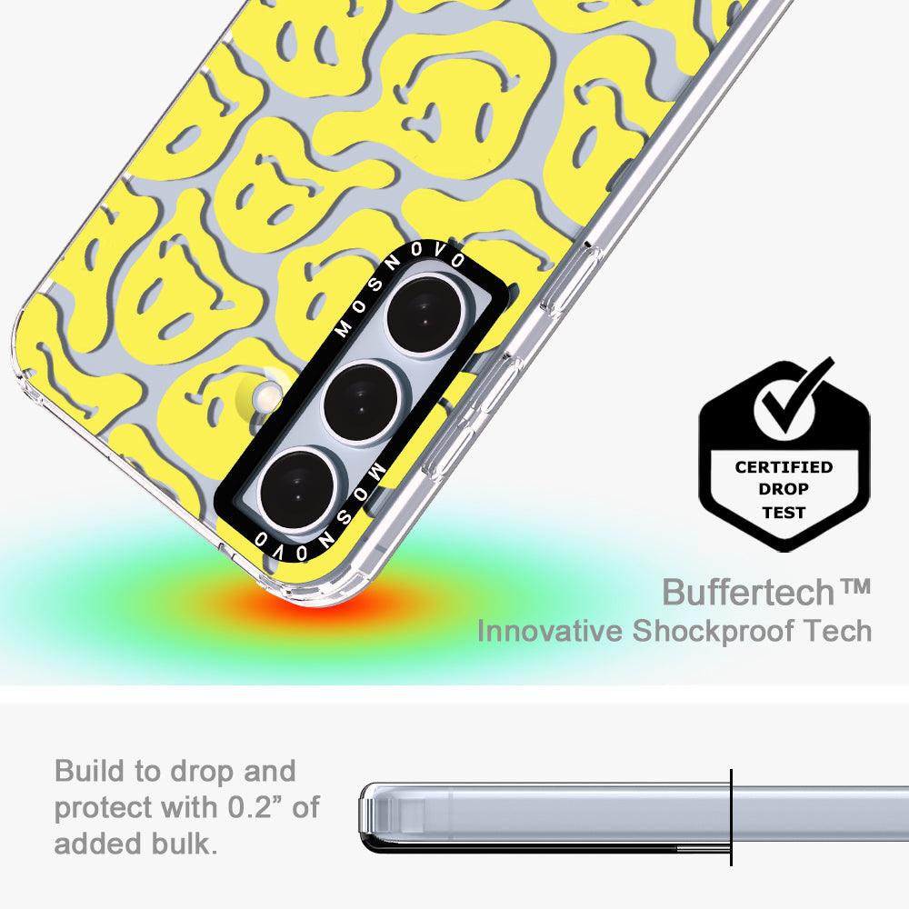 Melted Yellow Smiles Face Phone Case - Samsung Galaxy S24 Plus Case - MOSNOVO