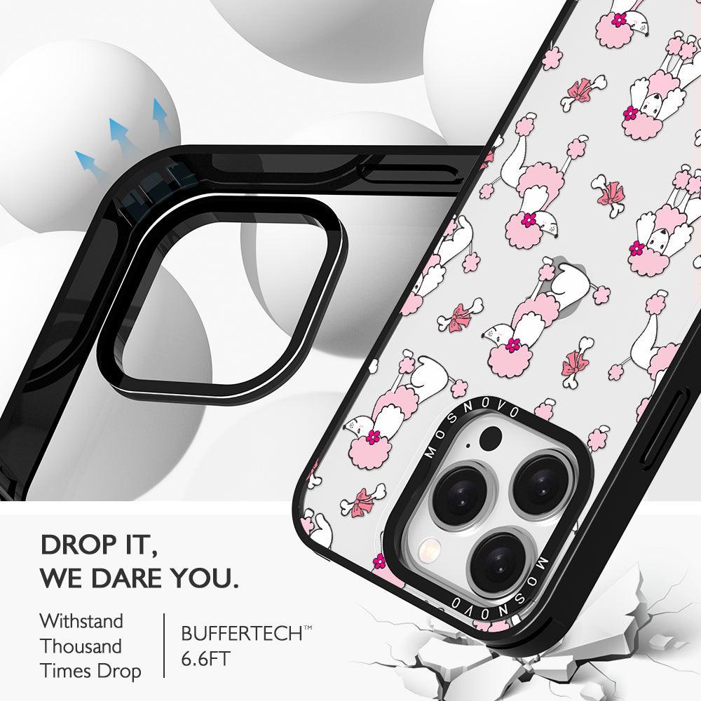 Cute Poodle Phone Case - iPhone 15 Pro Case - MOSNOVO