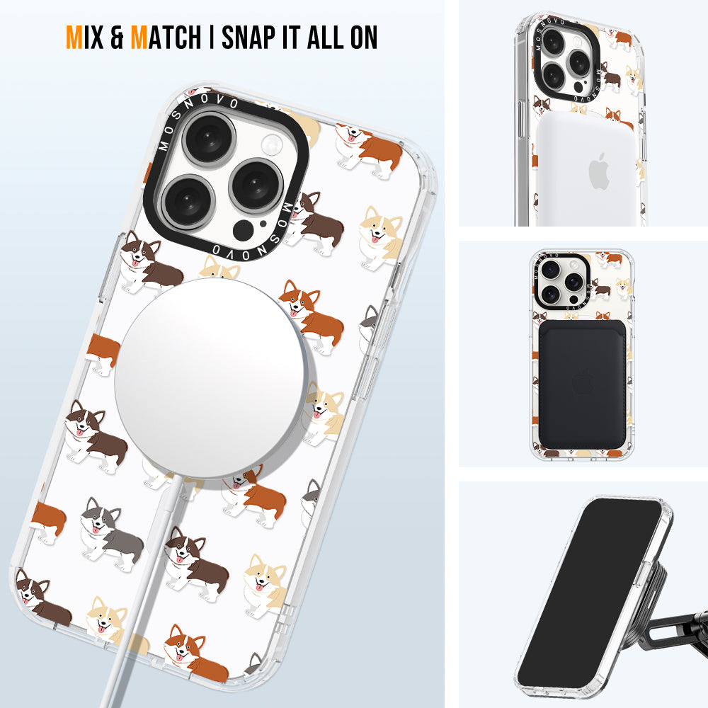 Cute Corgi Phone Case - iPhone 15 Pro Max Case - MOSNOVO