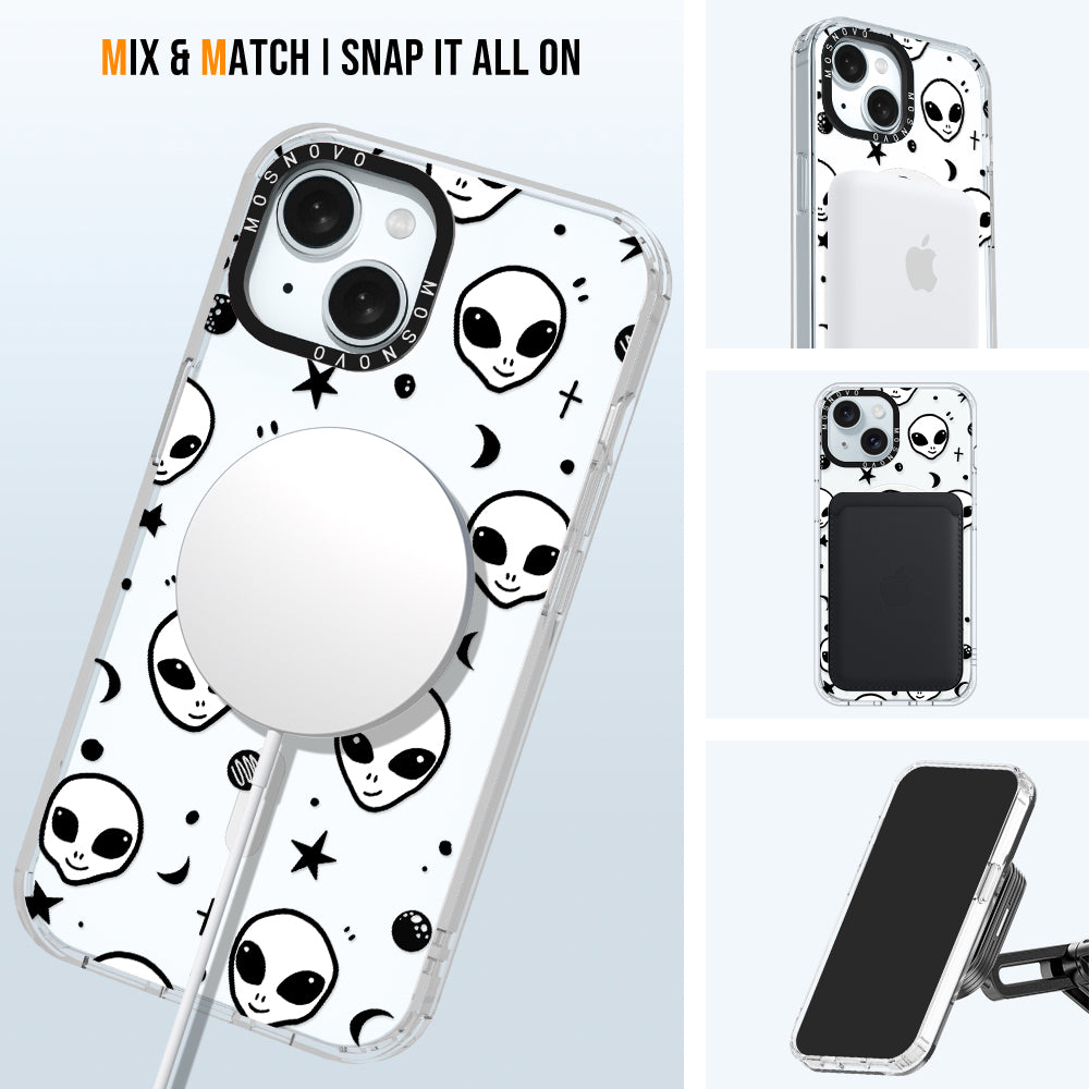 Cute Alien Phone Case - iPhone 15 Plus Case - MOSNOVO