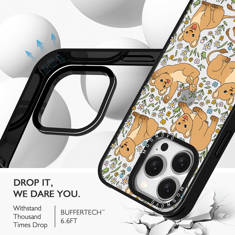 Cute Lion Phone Case - iPhone 15 Pro Case - MOSNOVO