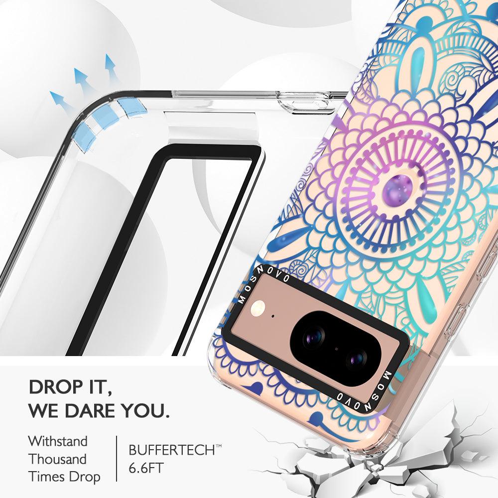 Violet Blue Mandala Phone Case - Google Pixel 8 Case - MOSNOVO