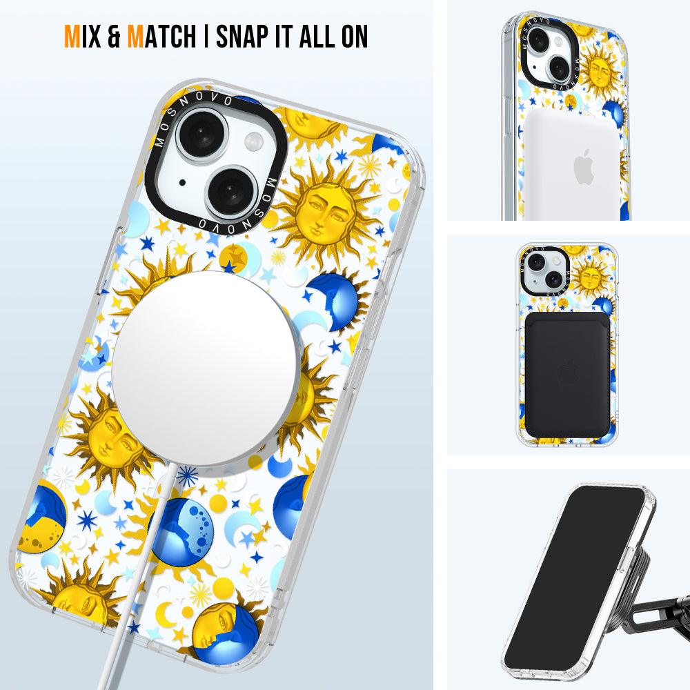 Sun and Moon Phone Case - iPhone 15 Plus Case - MOSNOVO