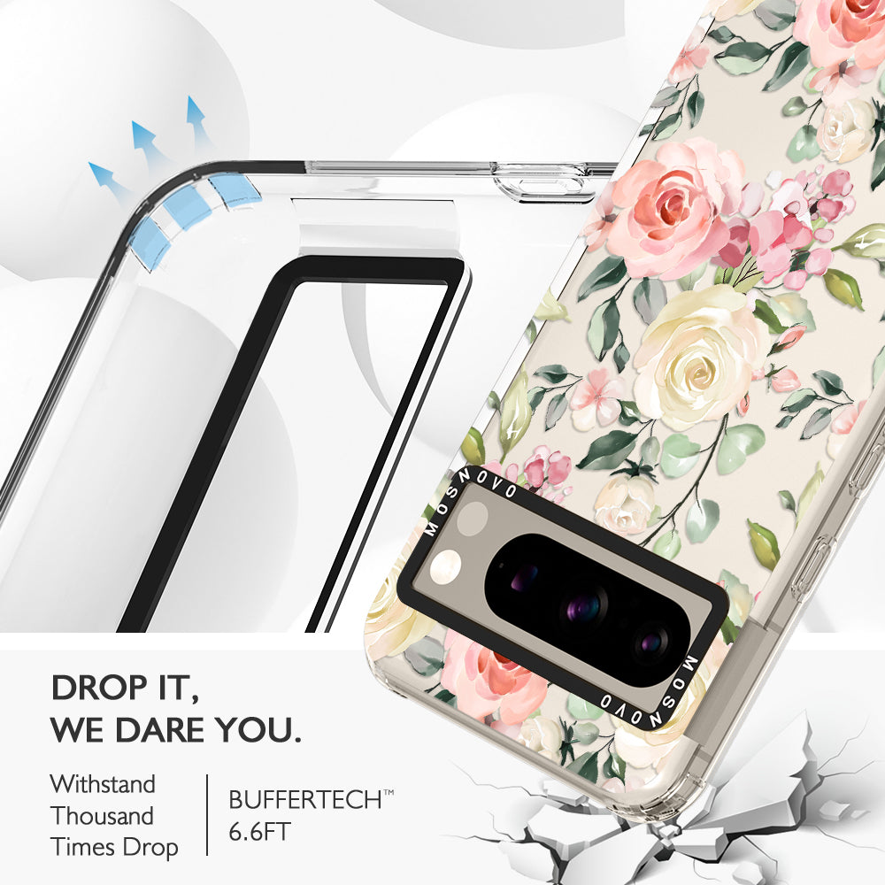 Watercolor Flower Floral Phone Case - Google Pixel 8 Pro Case - MOSNOVO