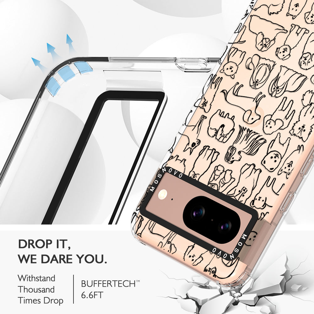 Doodle Dog Phone Case - Google Pixel 8 Case