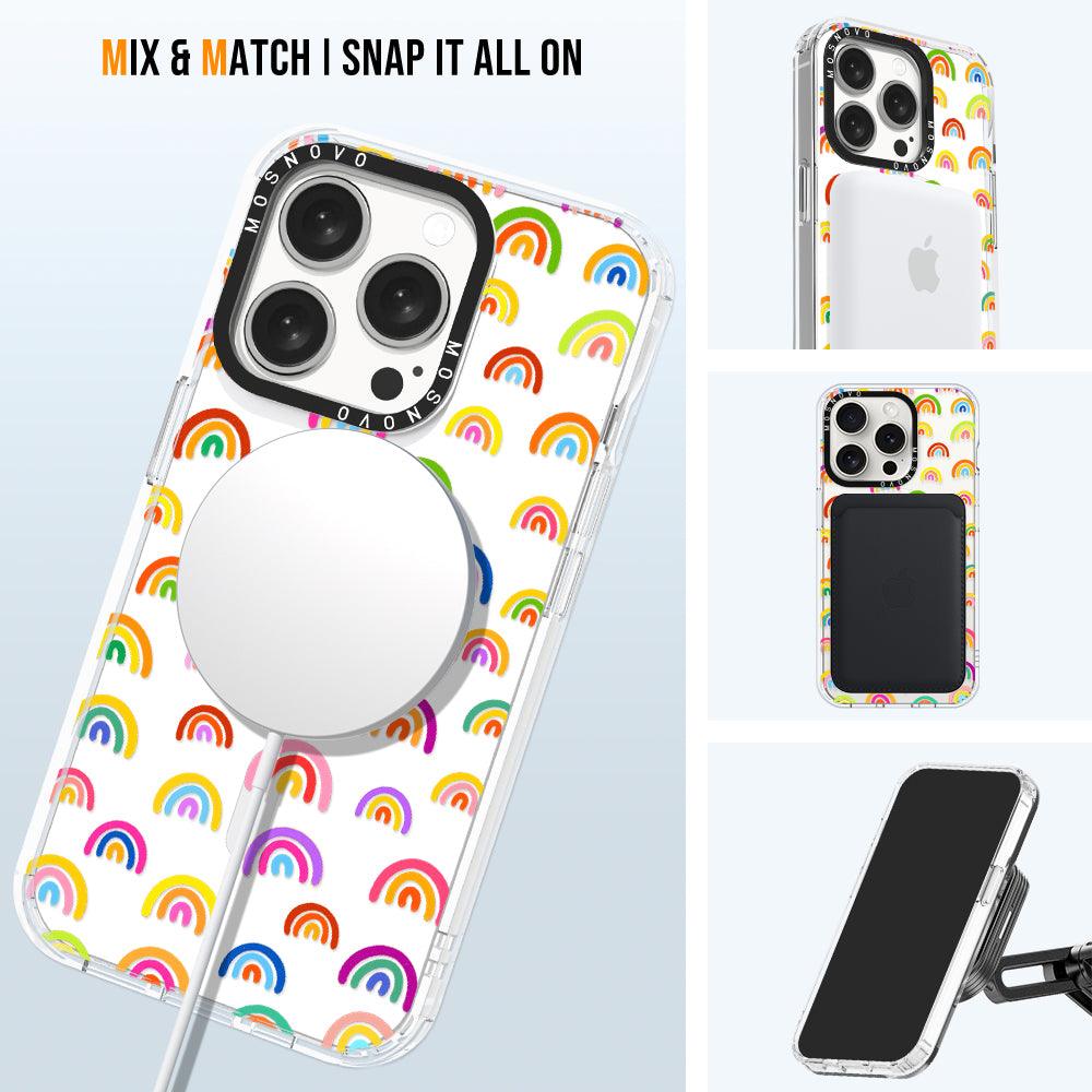 Cute Rainbow Phone Case - iPhone 15 Pro Case - MOSNOVO