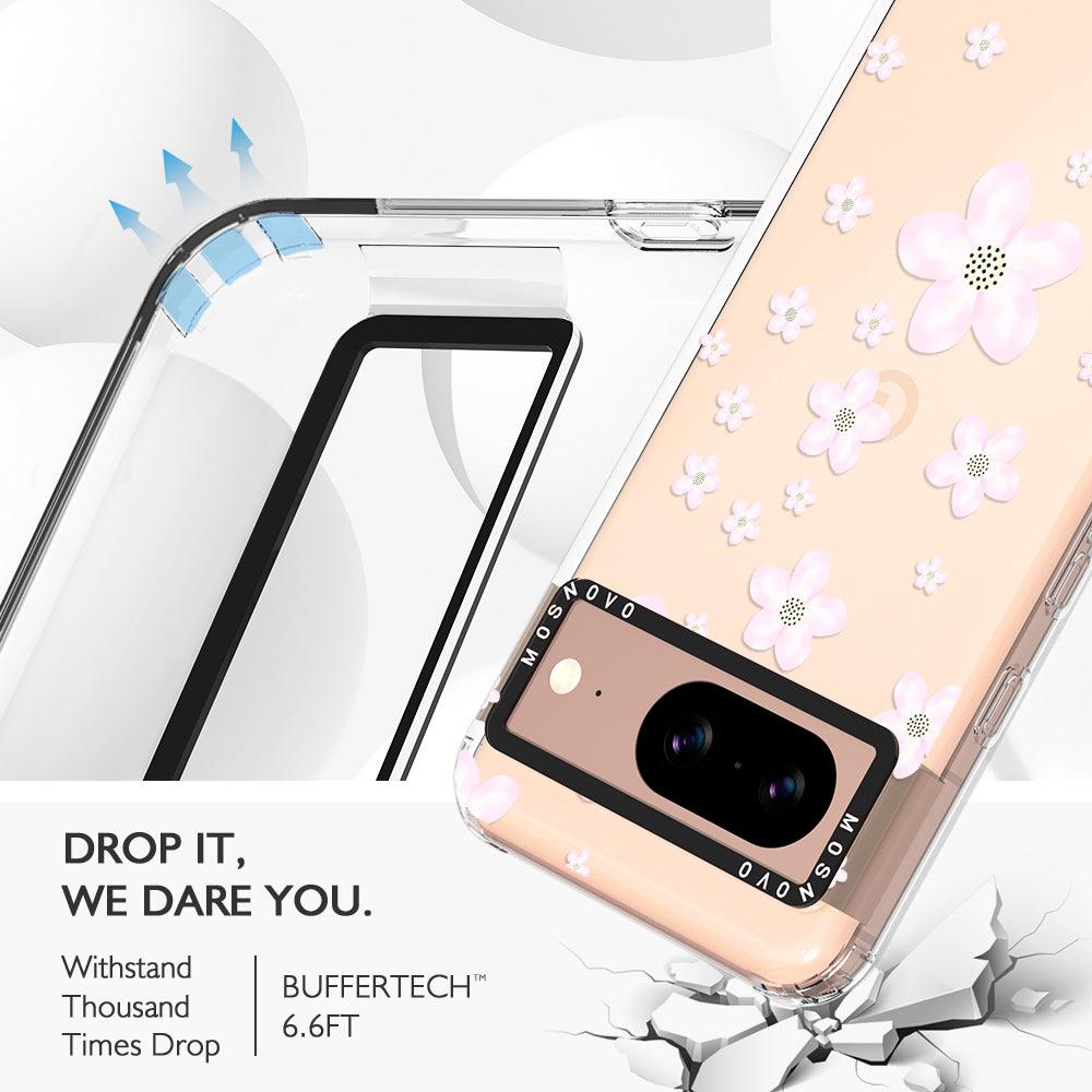 Pink Cherry Blossom Phone Case - Google Pixel 8 Case - MOSNOVO