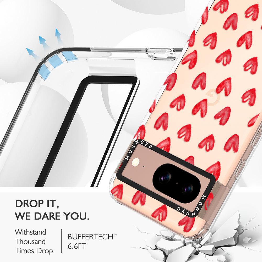 Cute Little Hearts Phone Case - Google Pixel 8 Case