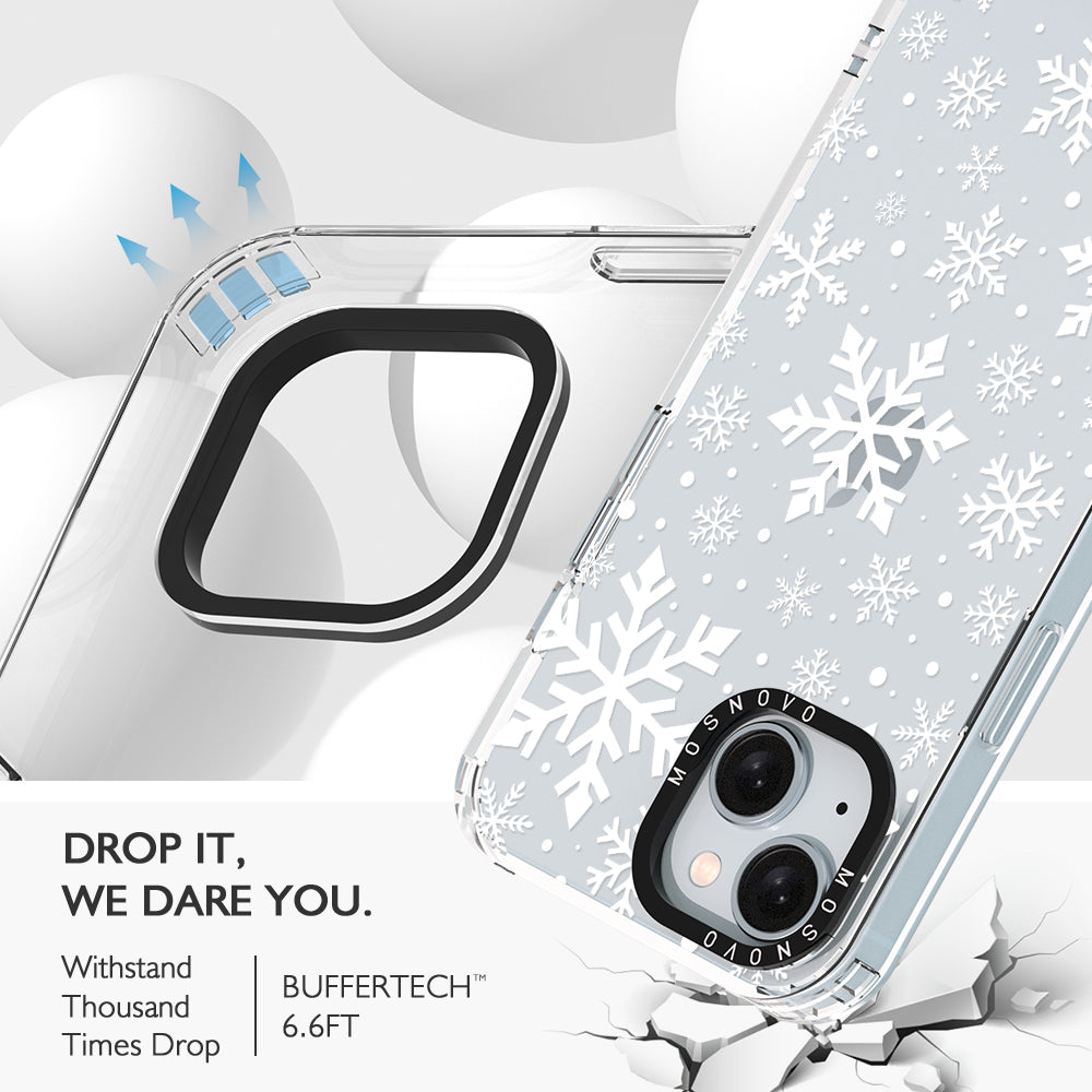 Snowflake Phone Case - iPhone 15 Plus Case - MOSNOVO