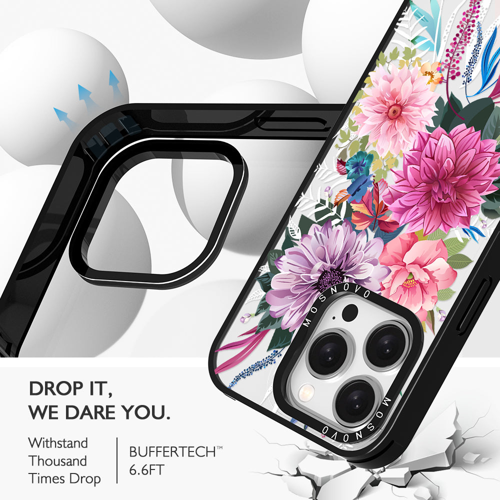 Dahlia Bloom Phone Case - iPhone 15 Pro Case - MOSNOVO