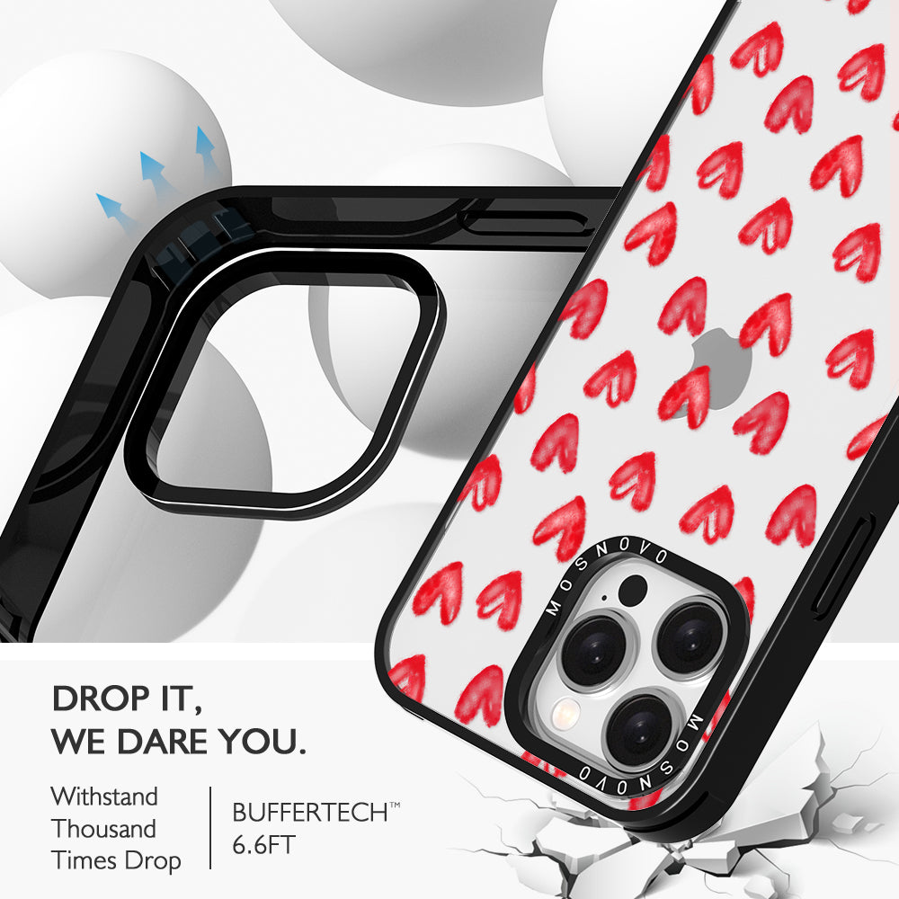 Cute Little Hearts Phone Case - iPhone 15 Pro Max Case - MOSNOVO