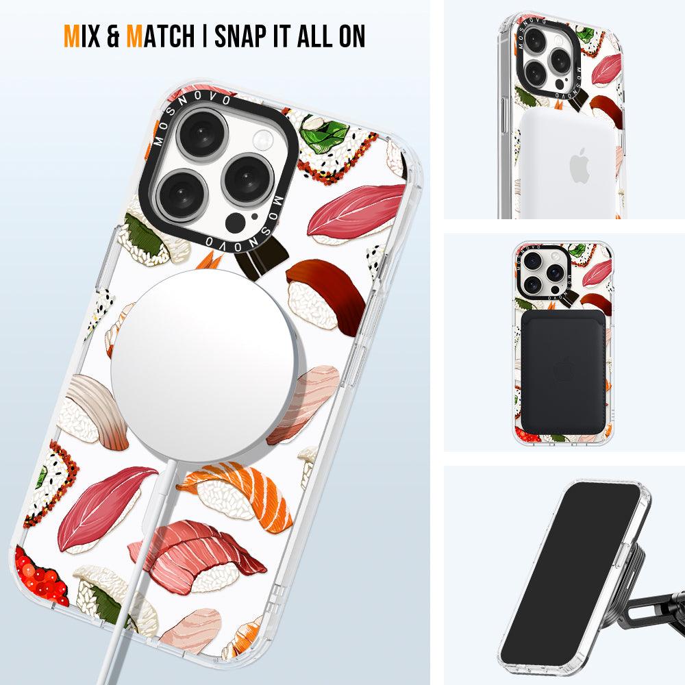 Mixed Sushi Phone Case - iPhone 15 Pro Max Case - MOSNOVO