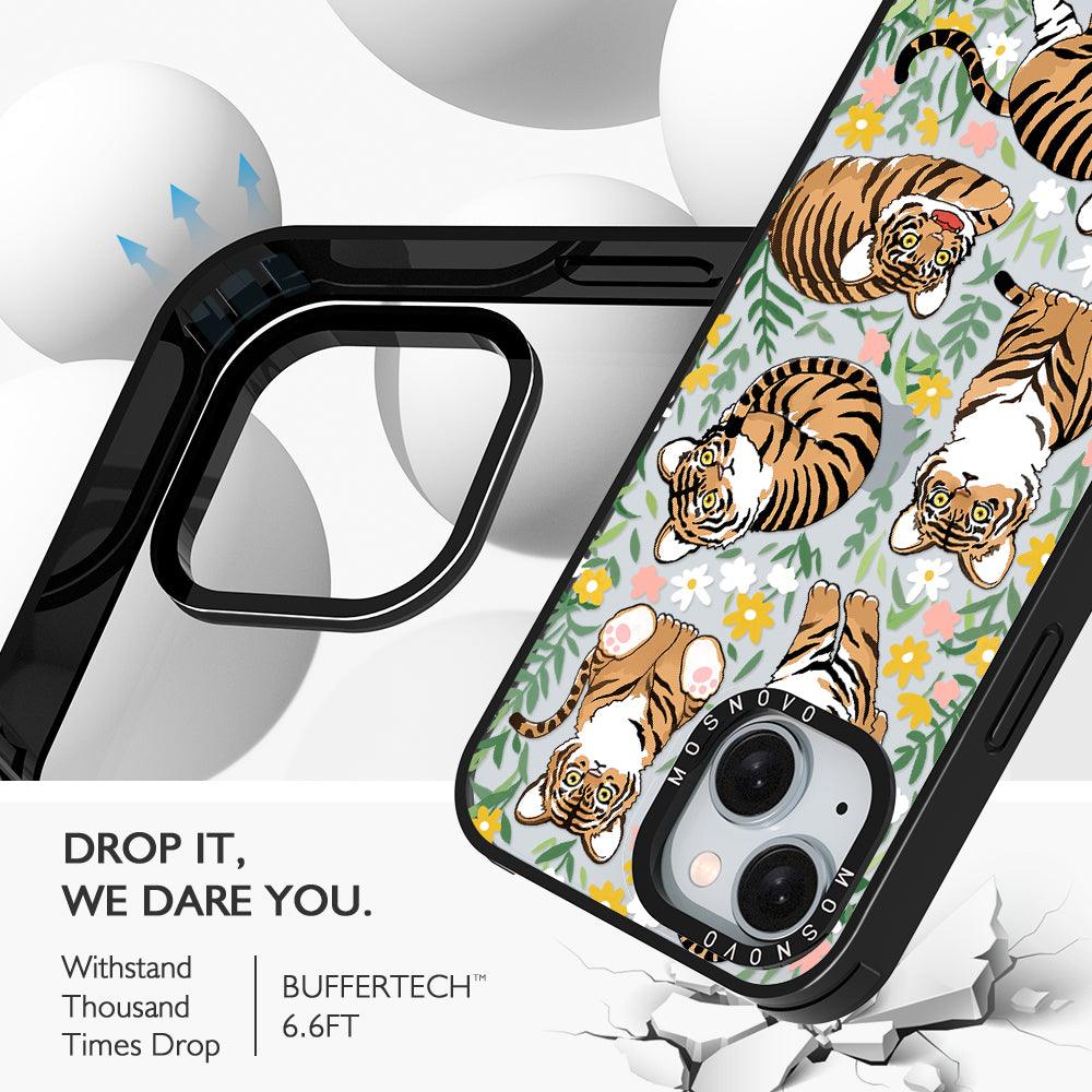 Cute Tiger Phone Case - iPhone 15 Case - MOSNOVO