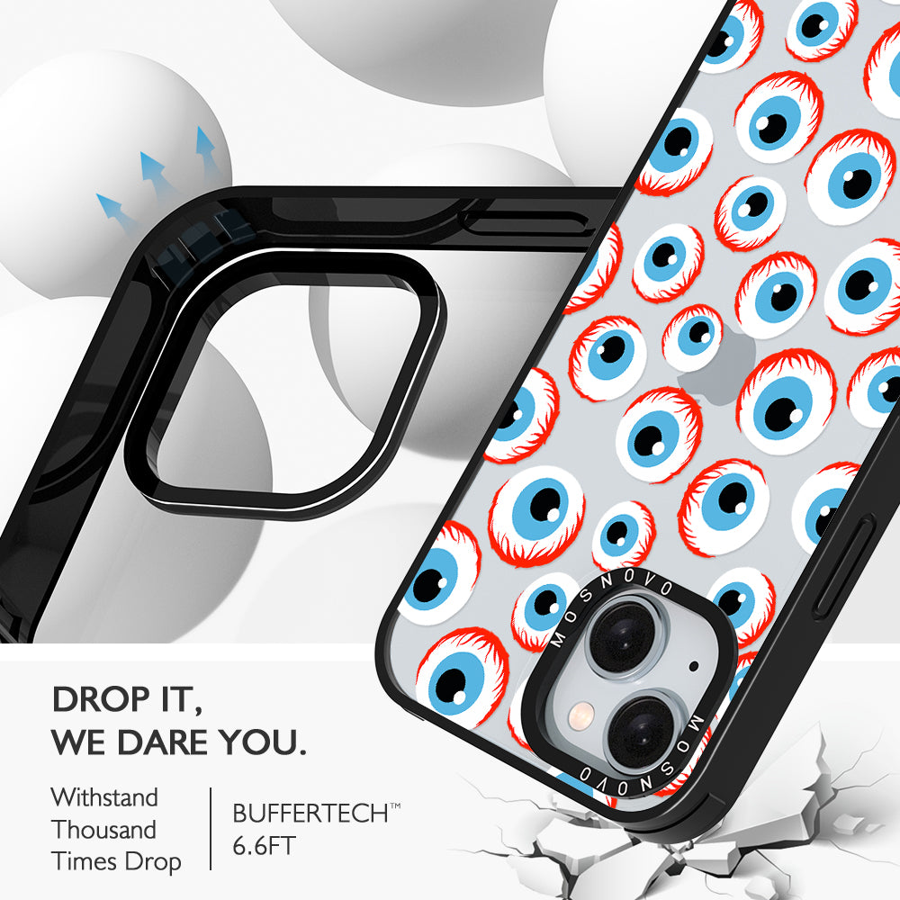 Scary Eyeball Phone Case - iPhone 15 Case - MOSNOVO