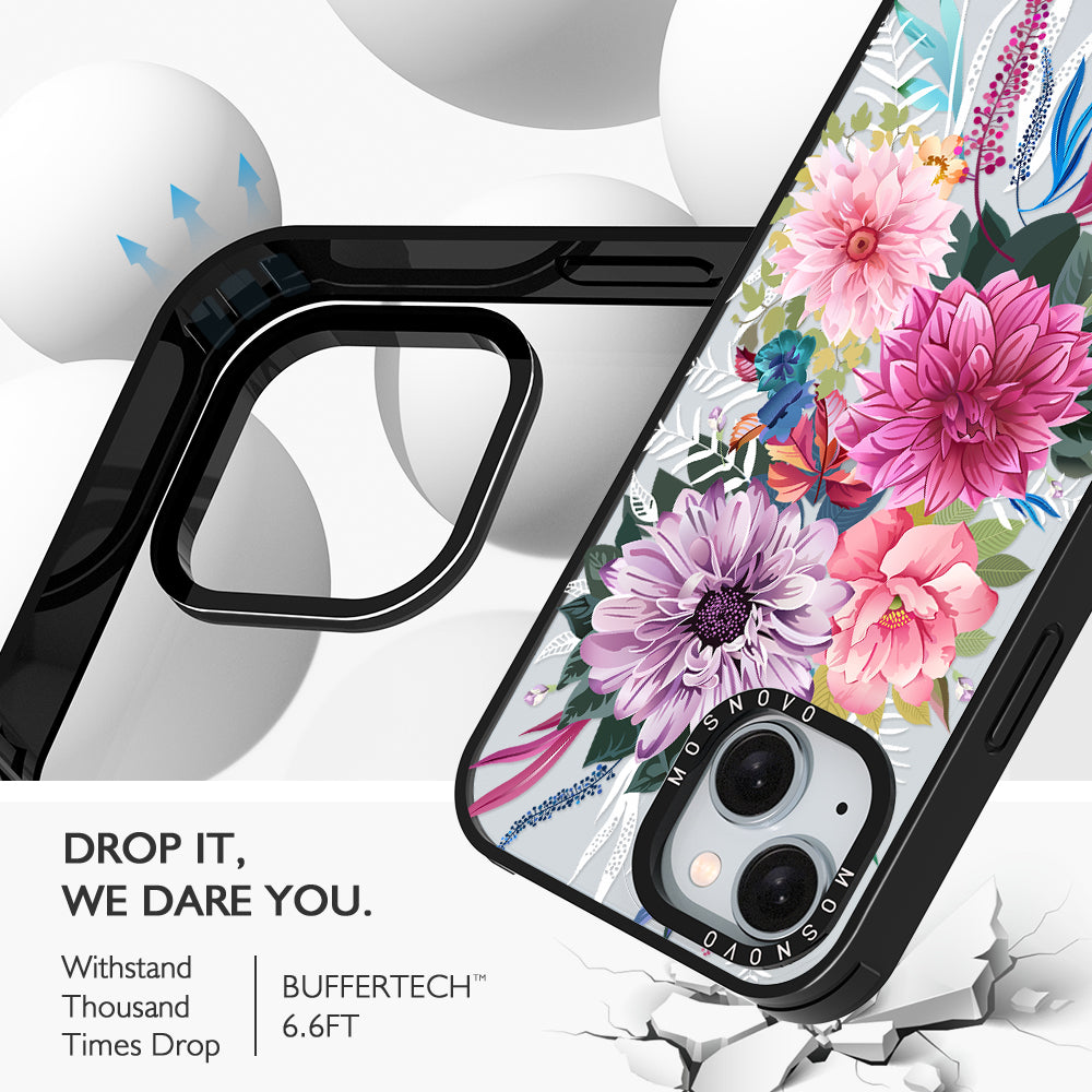 Dahlia Bloom Phone Case - iPhone 15 Plus Case - MOSNOVO