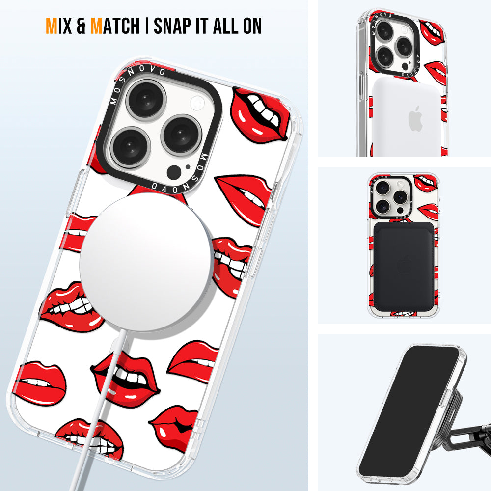 Hot Lips Phone Case - iPhone 15 Pro Case - MOSNOVO