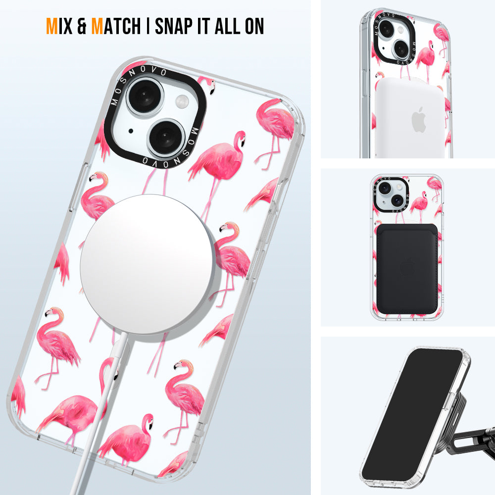 Flamingo Phone Case - iPhone 15 Case - MOSNOVO