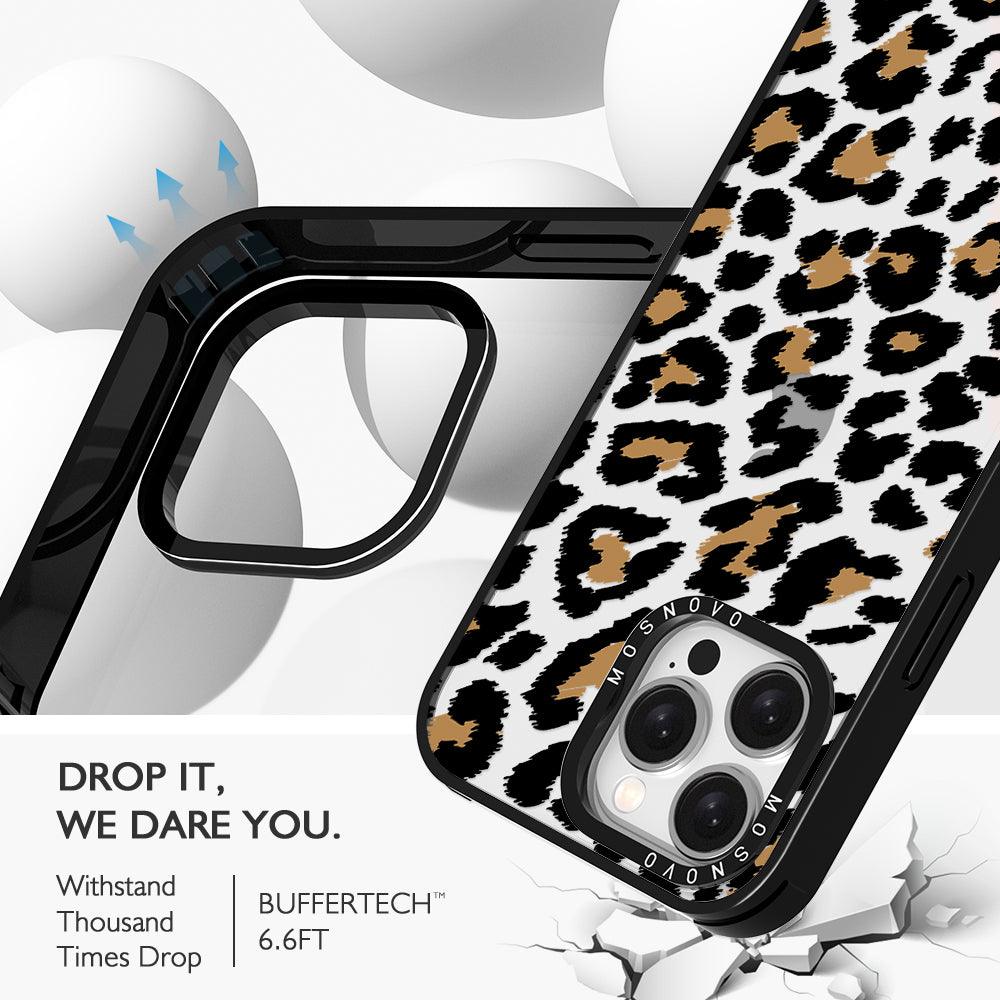 Leopard Print Phone Case - iPhone 15 Pro Max Case - MOSNOVO