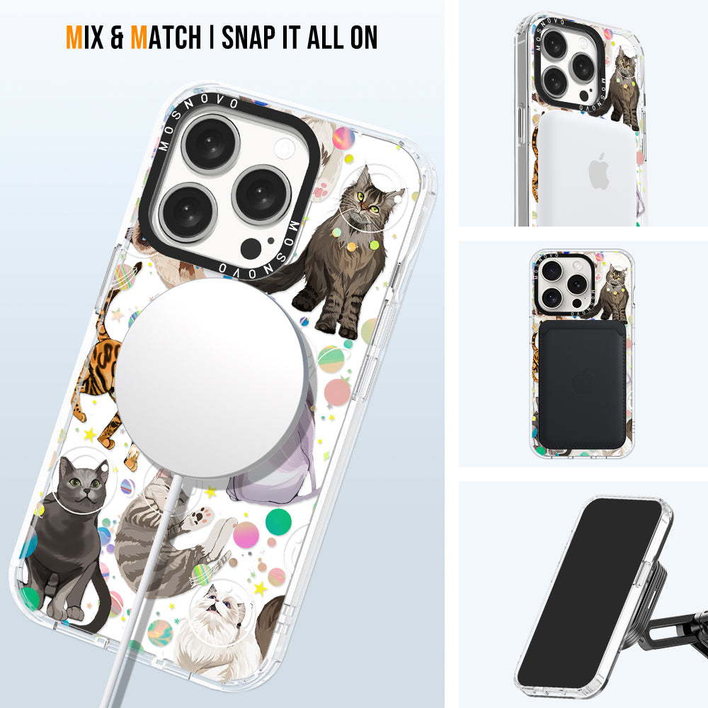 Space Cat Phone Case - iPhone 15 Pro Case - MOSNOVO