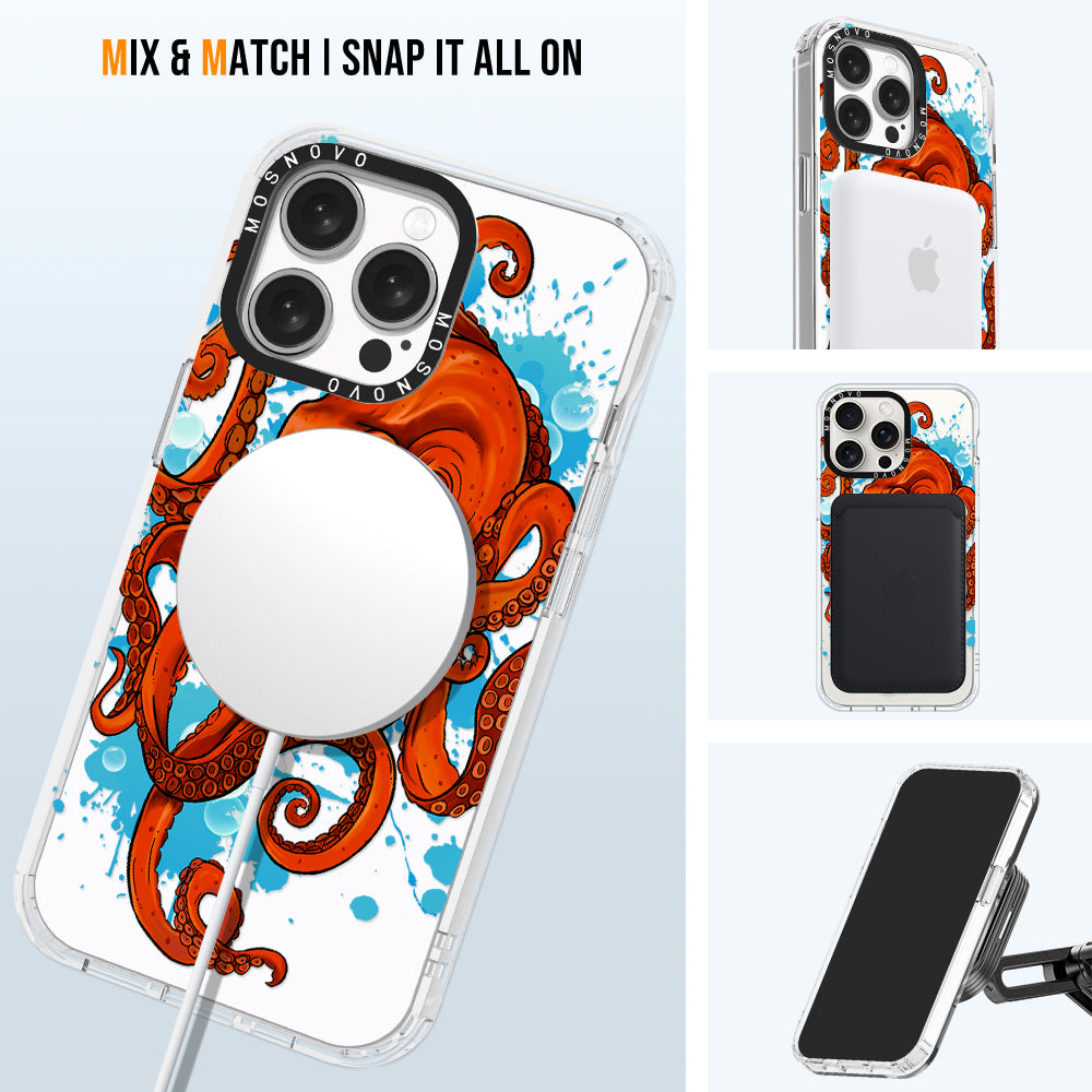 Octupus Phone Case - iPhone 15 Pro Max Case - MOSNOVO