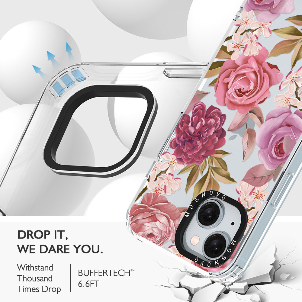 Blossom Flowe Floral Phone Case - iPhone 15 Case - MOSNOVO